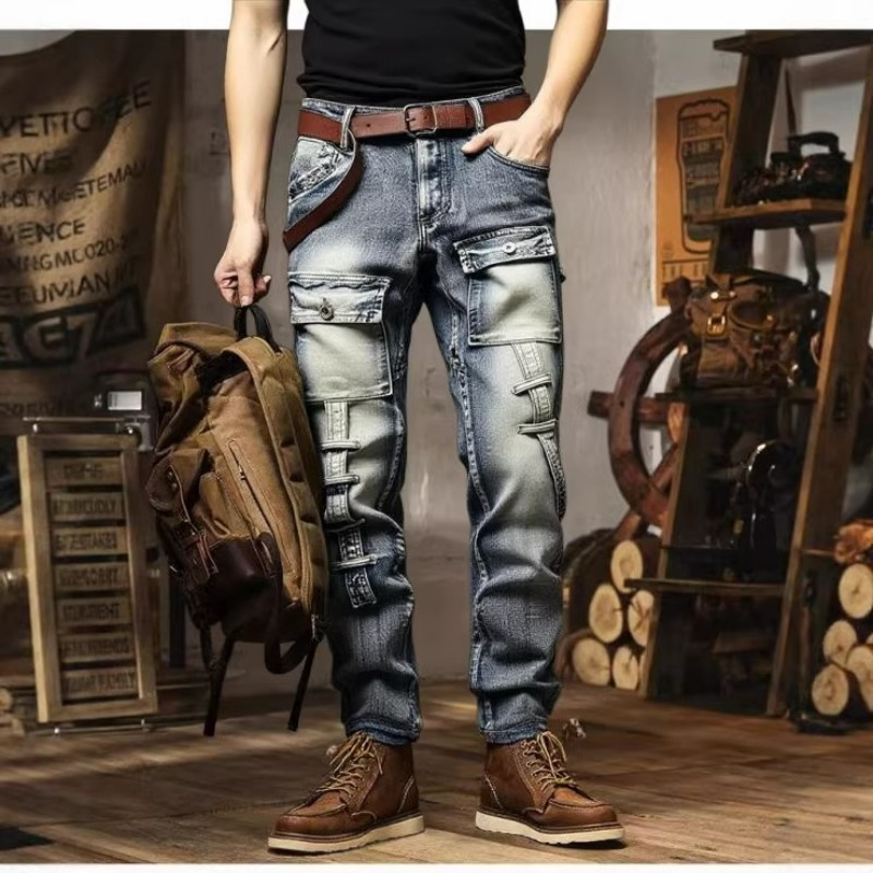 Men's Distressed Washed High S - Streetwear Brand America recension och pris
