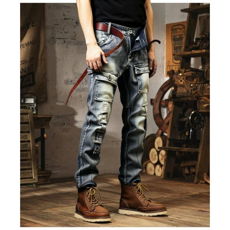 Men's Distressed Washed High S - Streetwear Brand America recension och pris