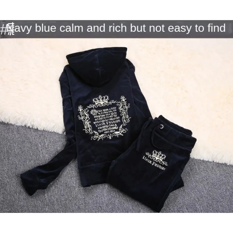 JC Tracksuit Women Velvet Wome - Streetwear Brand Y2K recension och pris