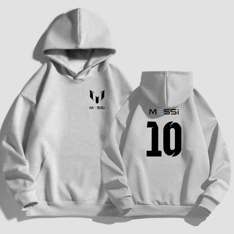 Mess-i Soccer Luxury Brand Gra - Streetwear Brand Hoodie recension och pris