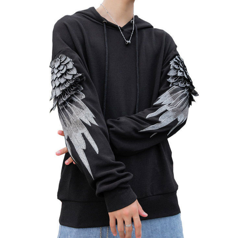 Sweatshirt for Men Hooded Embr - Streetwear Brand Hoodie recension och pris