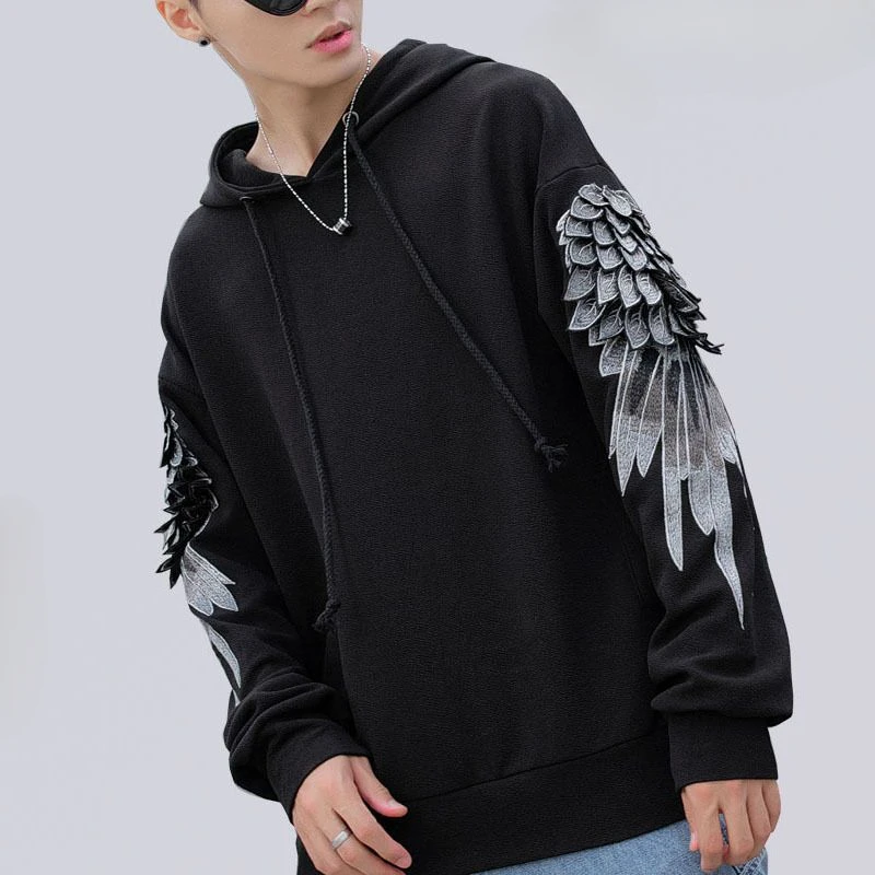Sweatshirt for Men Hooded Embr - Streetwear Brand Hoodie recension och pris