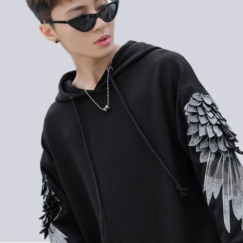 Sweatshirt for Men Hooded Embr - Streetwear Brand Hoodie recension och pris
